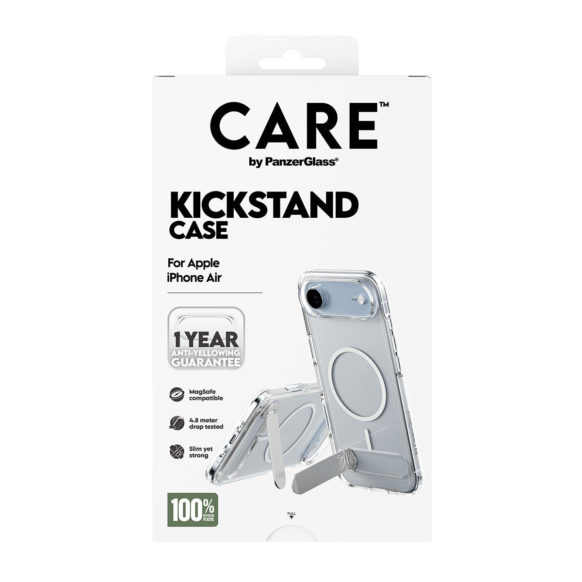 CARE™ by PanzerGlass® Case Transparent w. Kickstand & MagSafe iPhone Air